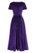 Maxi Dress, LYRA Velvet Purple