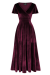 Maxi Dress, LYRA Velvet Burgundy