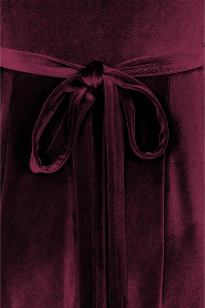 Maxi Dress, LYRA Velvet Burgundy