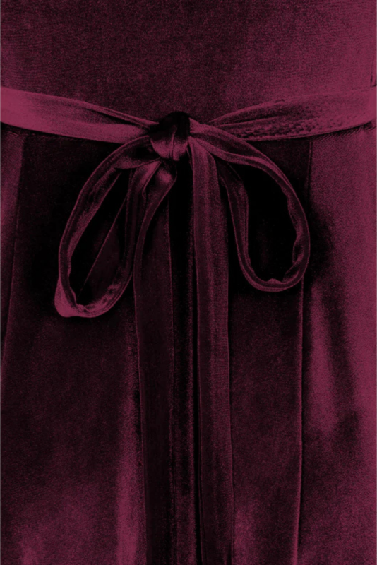 Maxi Dress, LYRA Velvet Burgundy