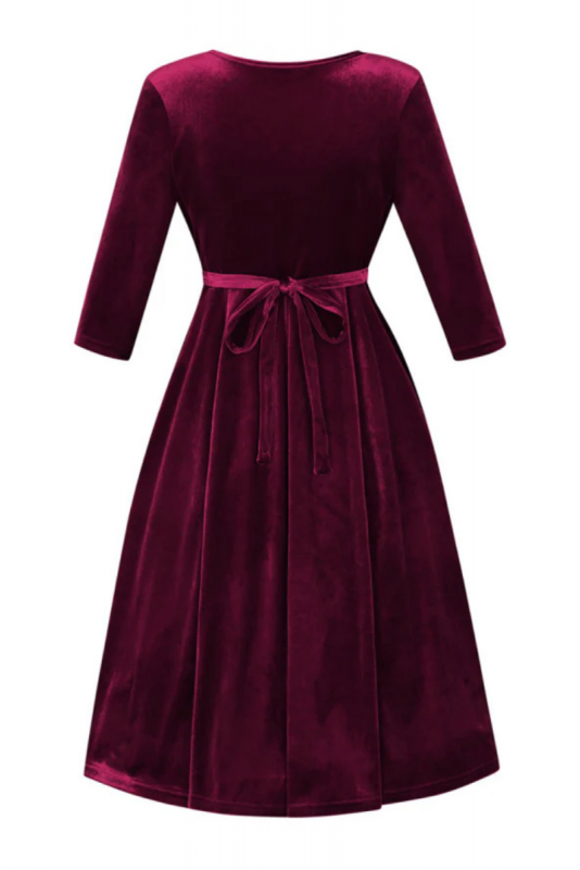 Swing Dress, LYRA Purple Wine