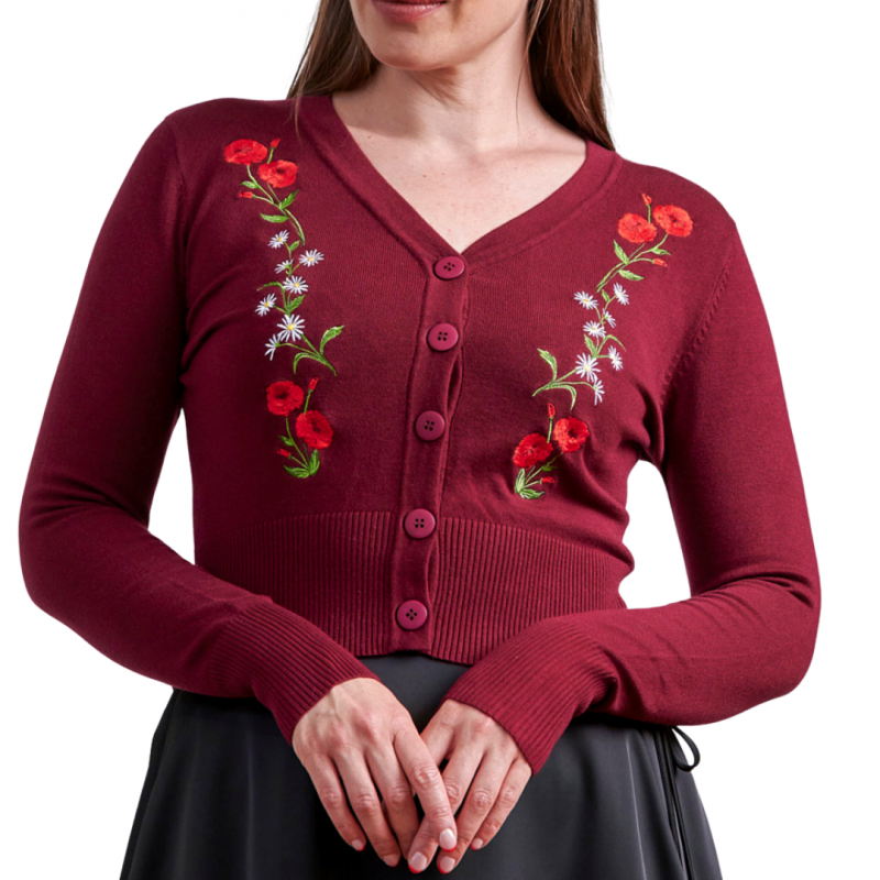 Cardigan, NARA Rose Burgundy (21269)