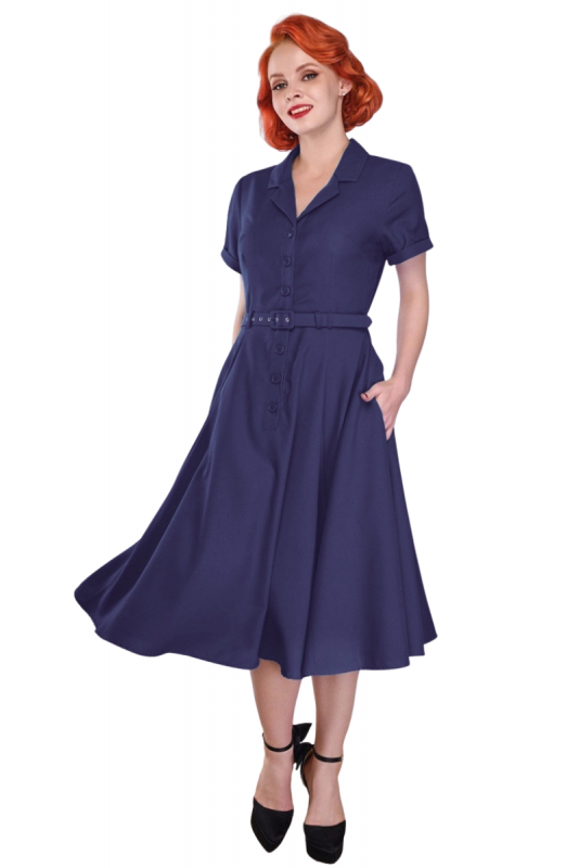 Swing Dress, CHRISTINE Navy