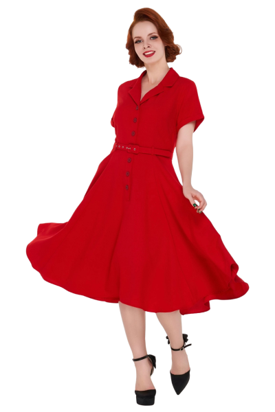 Swing Dress, CHRISTINE Red