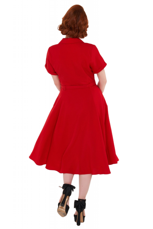 Swing Dress, CHRISTINE Red