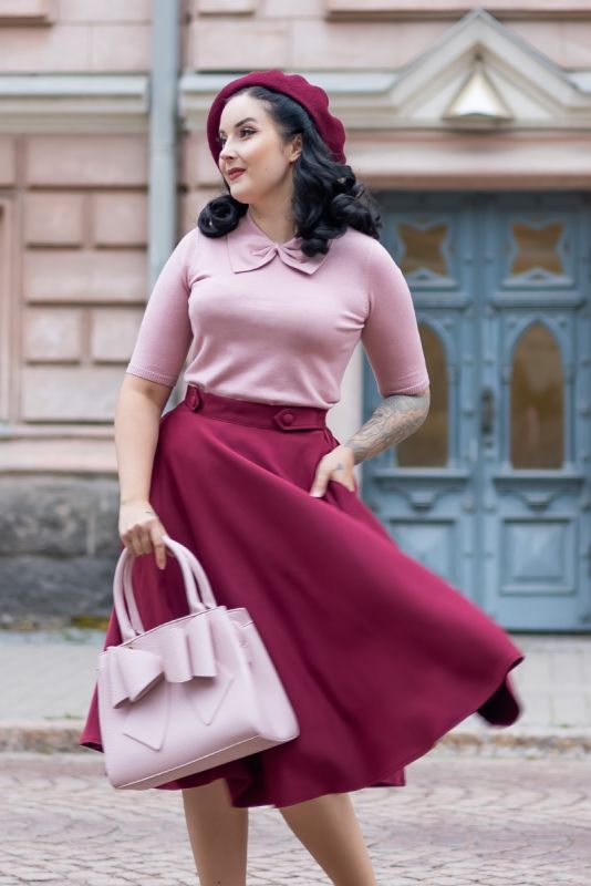 Swing Skirt, DI DI Burgundy (2278)