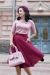 Swing Skirt, DI DI Burgundy (2278)