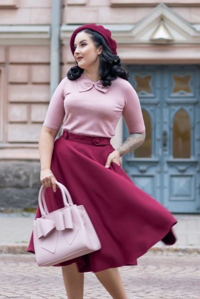 Knitted Top, BOW DELIGHT Rose Pink (57158)