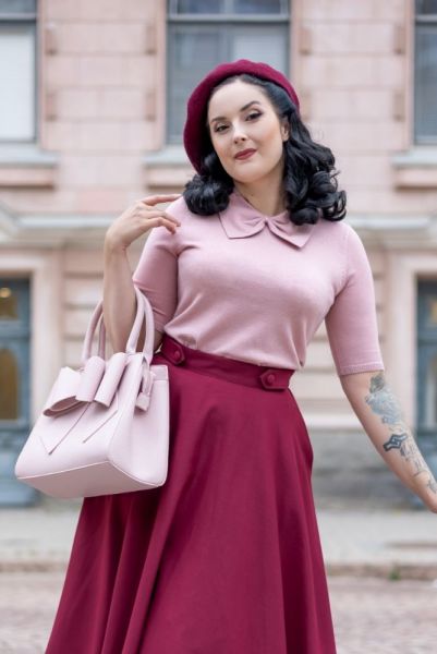 Knitted Top, BOW DELIGHT Rose Pink (57158)
