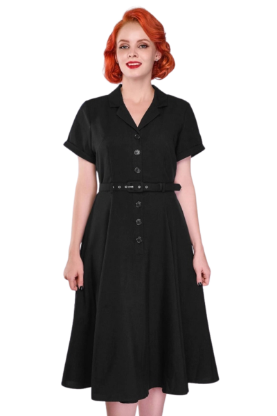Swing Dress, CHRISTINE Black
