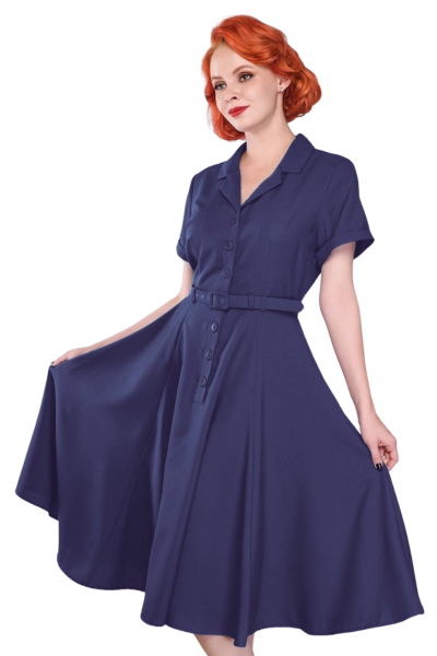 Swing Dress, CHRISTINE Navy