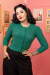 MAK Cardigan, Pat 50s Kelly Green