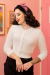 MAK Cardigan, Pat 50s Ivory