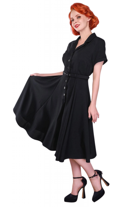 Swing Dress, CHRISTINE Black