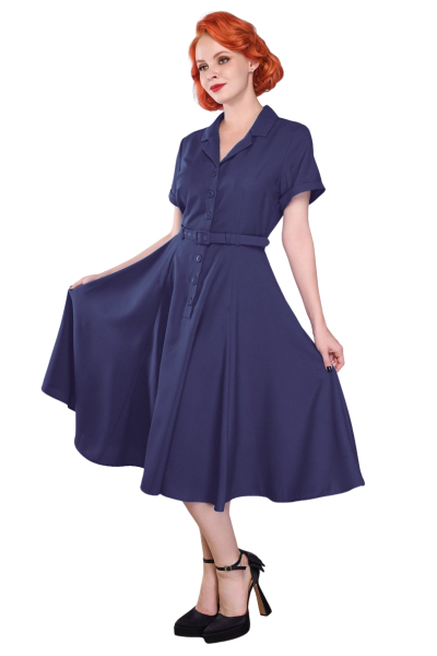 Swing Dress, CHRISTINE Navy