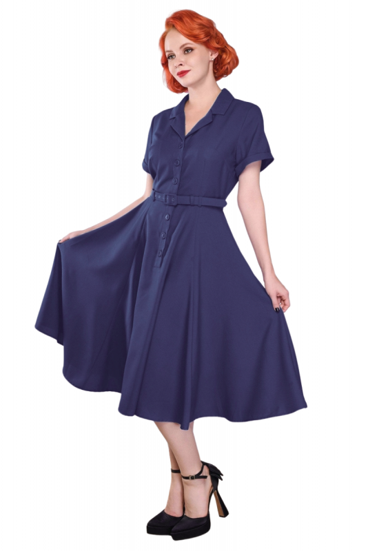 Swing Dress, CHRISTINE Navy
