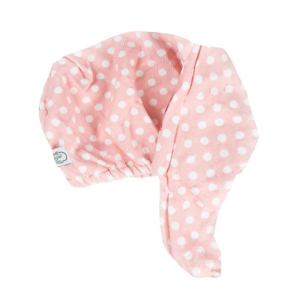 Turban Towel, PINK POLKADOT