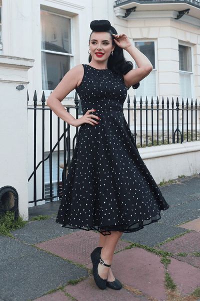 Swing Dress, HEPBURN Twinkle Stars