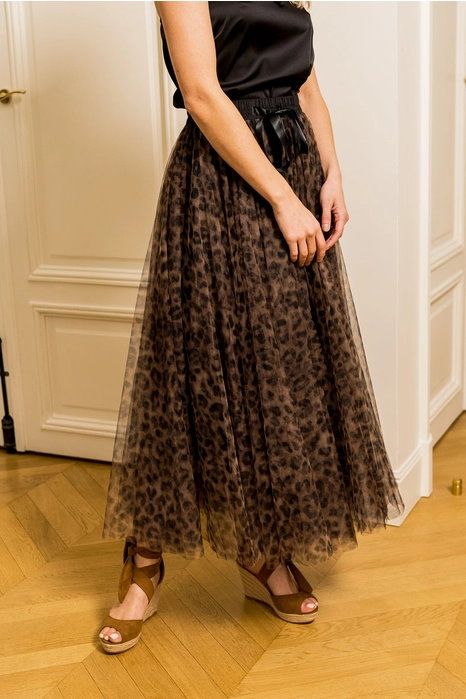 Tulle Skirt, PARIS Leopard