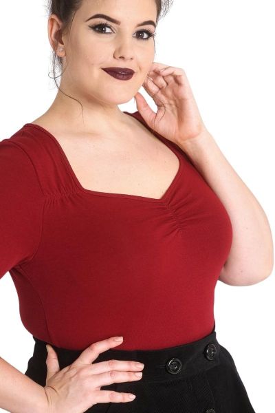 Top, PHILIPPA Burgundy (60155)