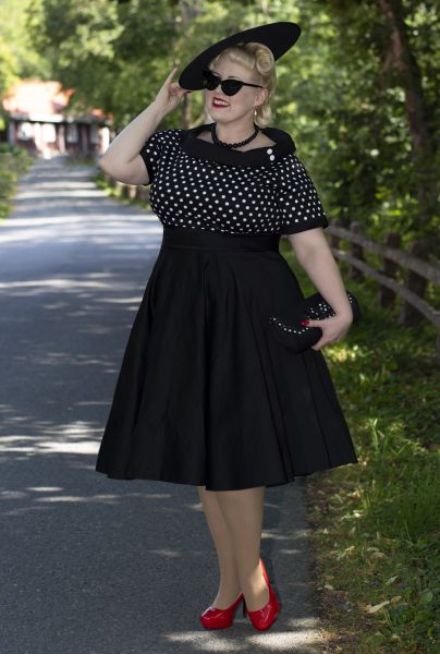 Swing Dress, DARLENE Polkadot (333)