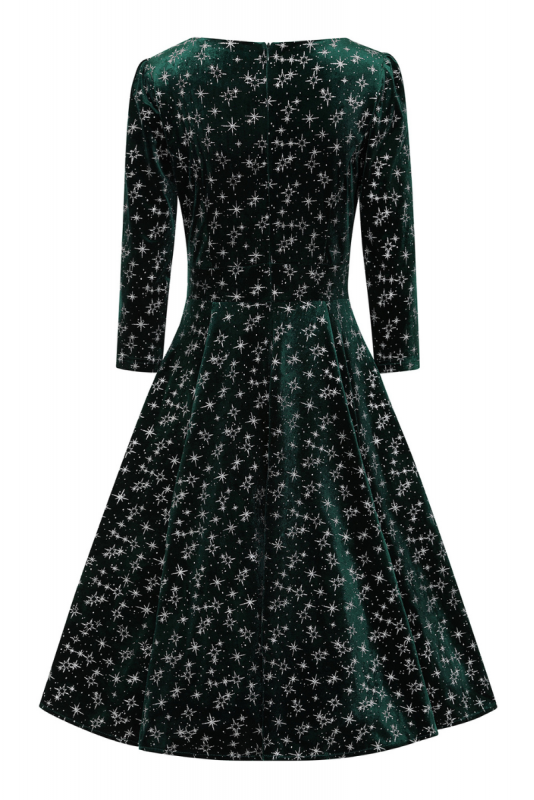 Swing Dress, PARIS Sparkle Green (758)