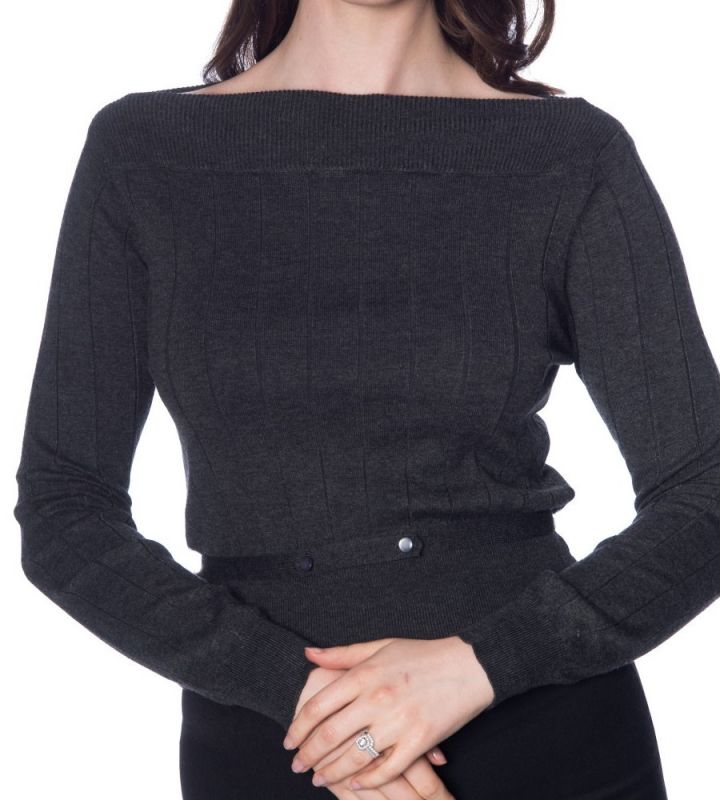 Knitted Top, VIOLETTA Grey (1532)