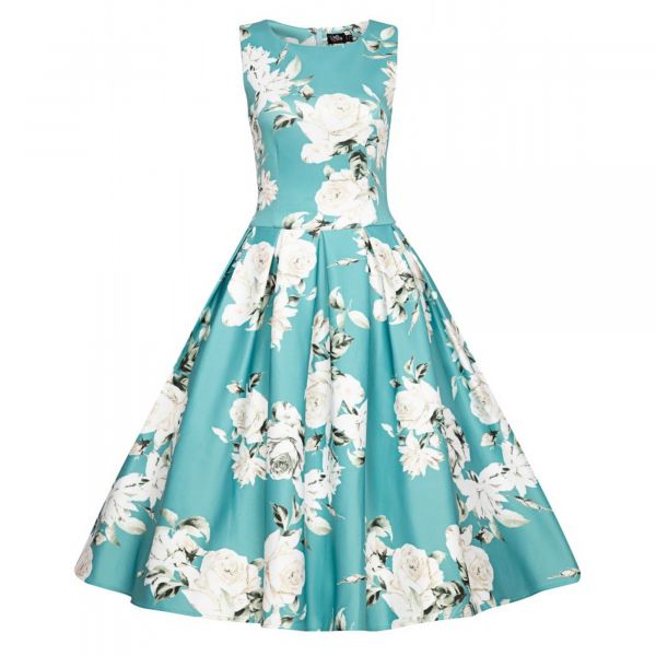 Swing Dress, AMANDA Mint Floral (950)