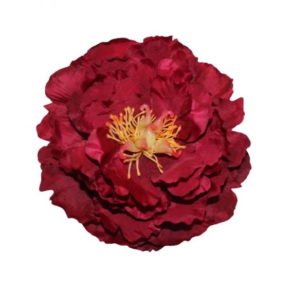 Hair flower, LADY LUCK'S PEONY Wine