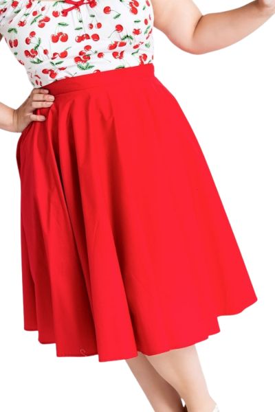 Swing Skirt, PAULA 50s Red