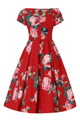 Kellomekko, LILY 50s Scarlet Rose (873)