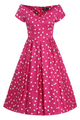 Kellomekko, LILY 50s Hot Pink Polkadot