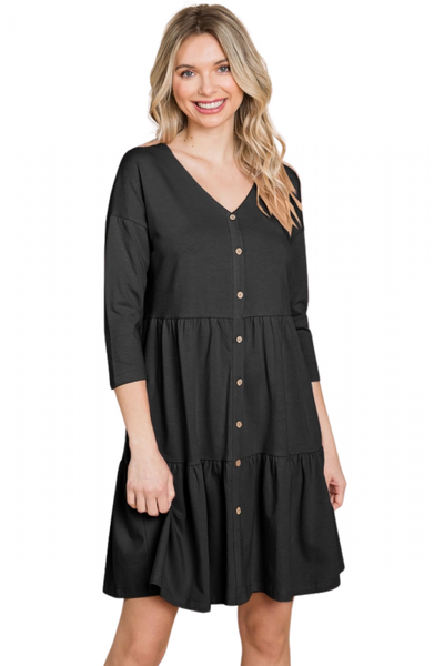 Mekko, BABYDOLL Trikoo Musta