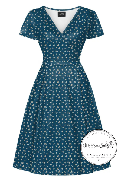 Kellomekko, LYRA Blue Dusk Ditsy Floral