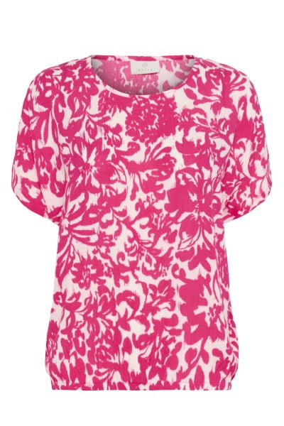 Pusero, KAFFE Lokia Pink Flower