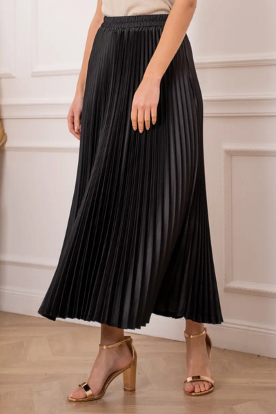 Hame, PLISSE SATIN Musta