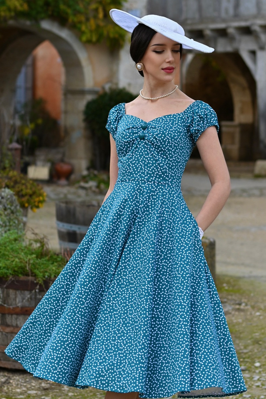 Kellomekko, LILA POLKADOT (901)