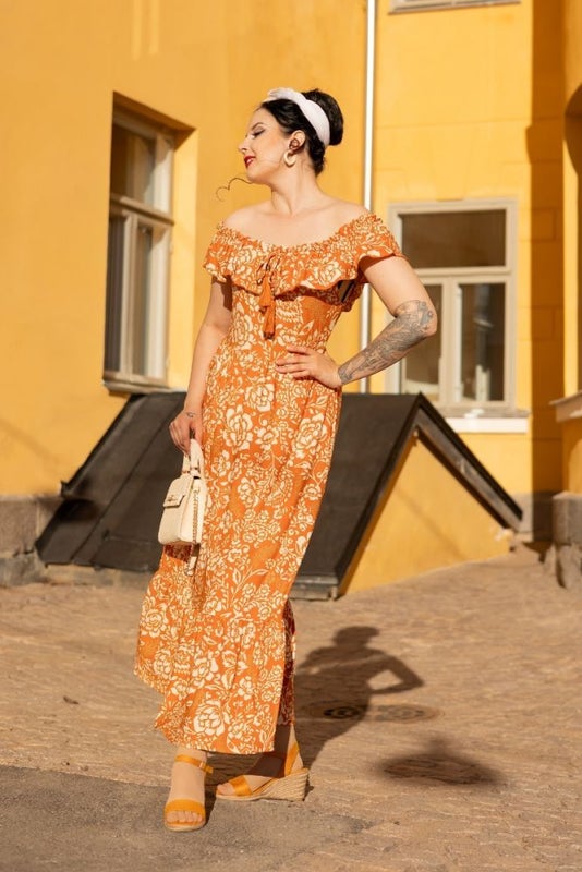 Mekko, BARDOT Retro Floral Oranssi
